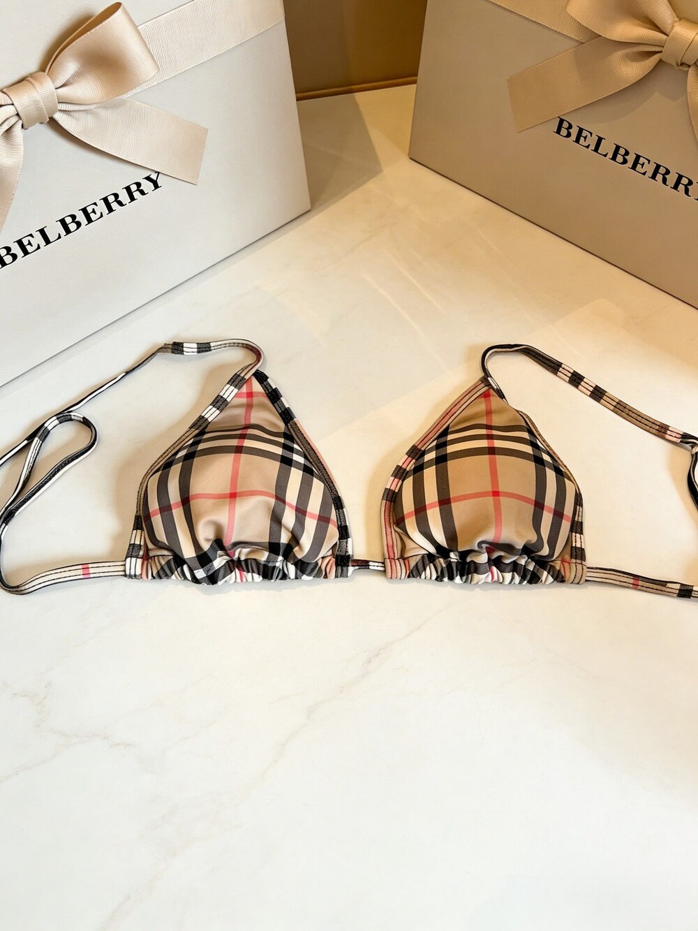 Burberry Classic Check Triangle Bikini - Picture 4 of 6